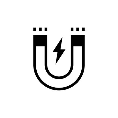 Vektör olarak MAGNETISM simgesi. Logotype