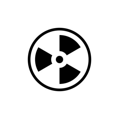 Vektör içinde Radyasyon Sembolü simgesi. Logotype