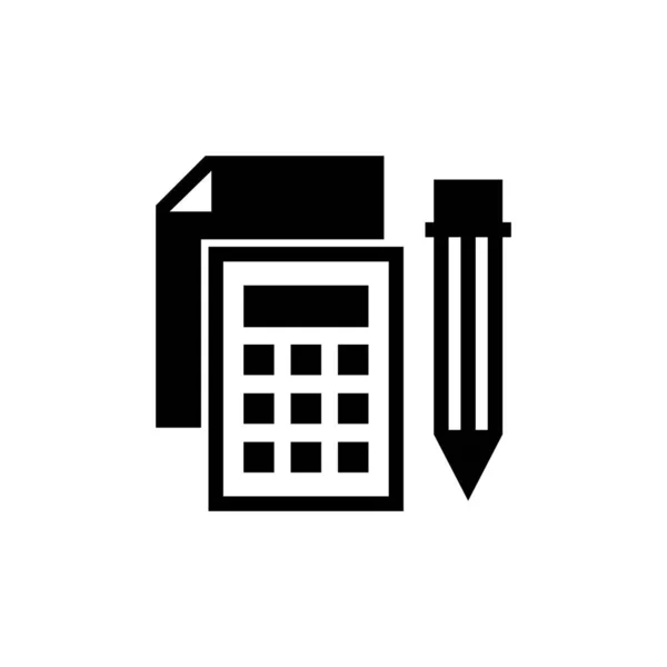 Ícone Matemática Vetor Logotipo — Vetor de Stock