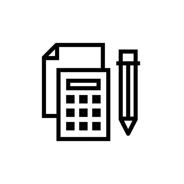 Ícone Matemática Vetor Logotipo —  Vetores de Stock