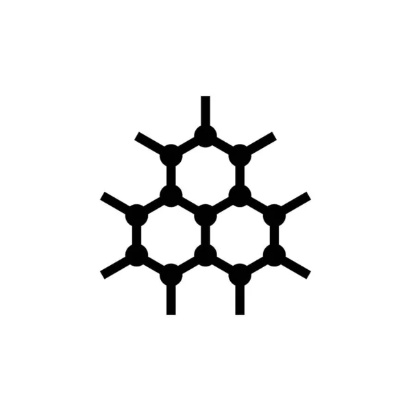 Molecular Struktur Ikonen Vektor Logotyp — Stock vektor