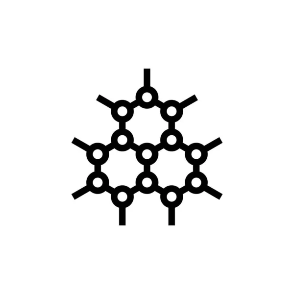Molekular Structure Symbol Vektor Logotyp — Stockvektor