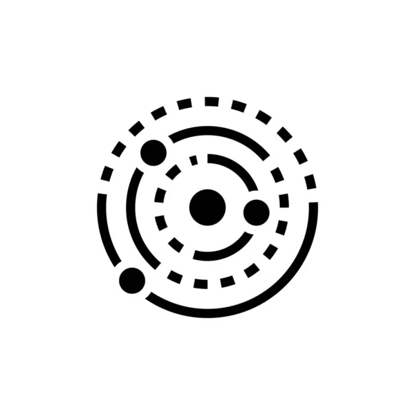 Ícone Espaço Vetor Logotipo — Vetor de Stock