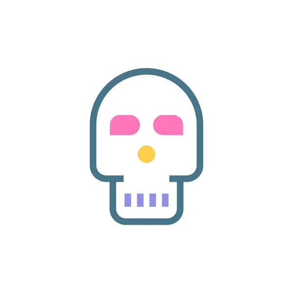 Skull Death Icoon Vector Logotype — Stockvector