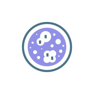 Vektör olarak MICROBIOLOGY simgesi. Logotype