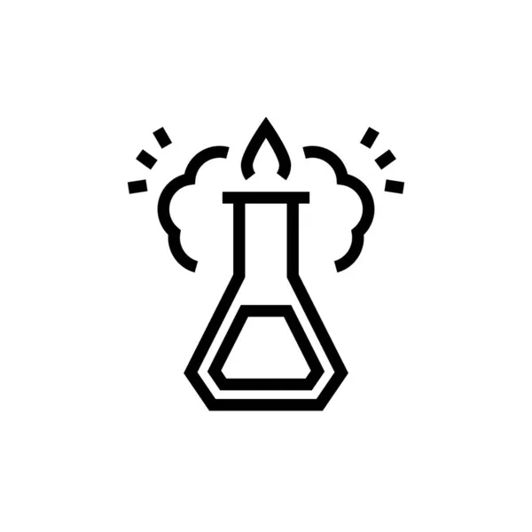 Ikona Chemicznej Reakcji Wektorze Identyfikator — Wektor stockowy