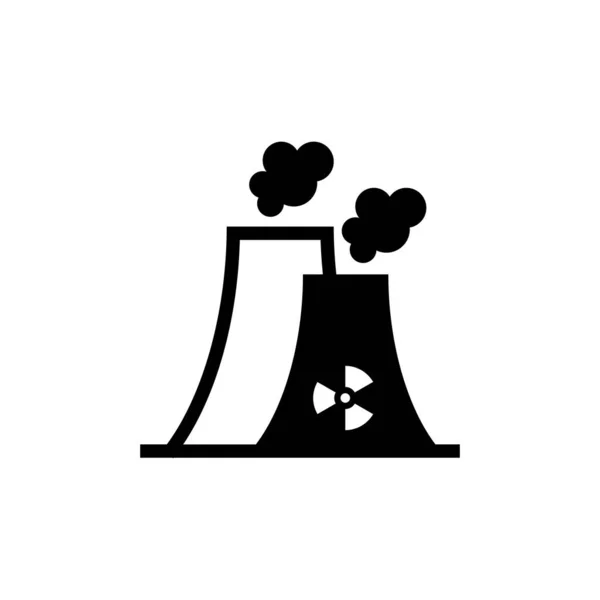 Nuclear Ikonen Vektor Logotyp — Stock vektor