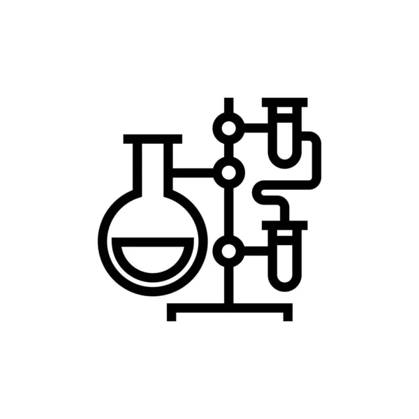 Laboratory Icon Vector Logotype — Stock Vector