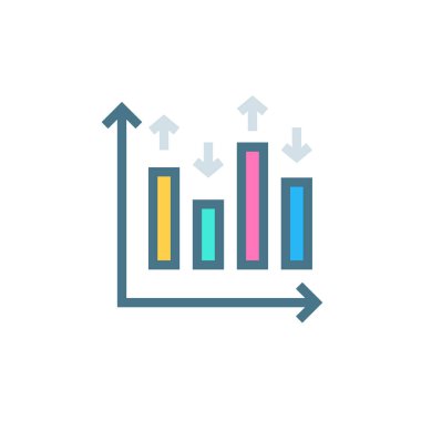 Vektör çubuğu simgesi. Logotype