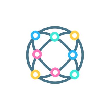 Vektör olarak Global Altyapı simgesi. Logotype