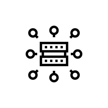 Küme simgesi vektör olarak hesaplanıyor. Logotype