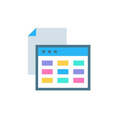 API Arayüz simgesi vektörde. Logotype