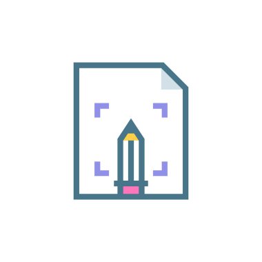 Vektör olarak model simgesi tahmin ediliyor. Logotype