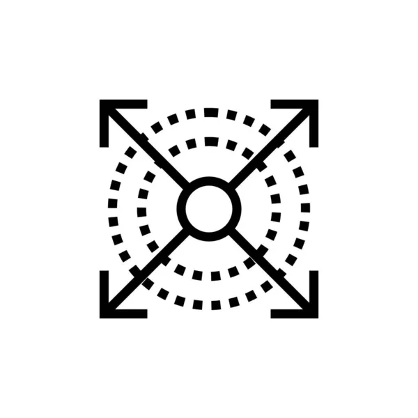 Icono Del Sistema Escalable Vector Logotipo — Vector de stock