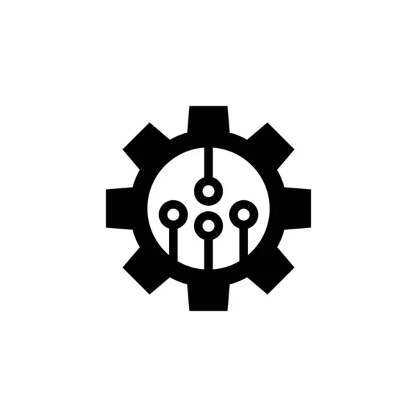 Ikona Procesu Připojení Vektoru Logotyp — Stockový vektor