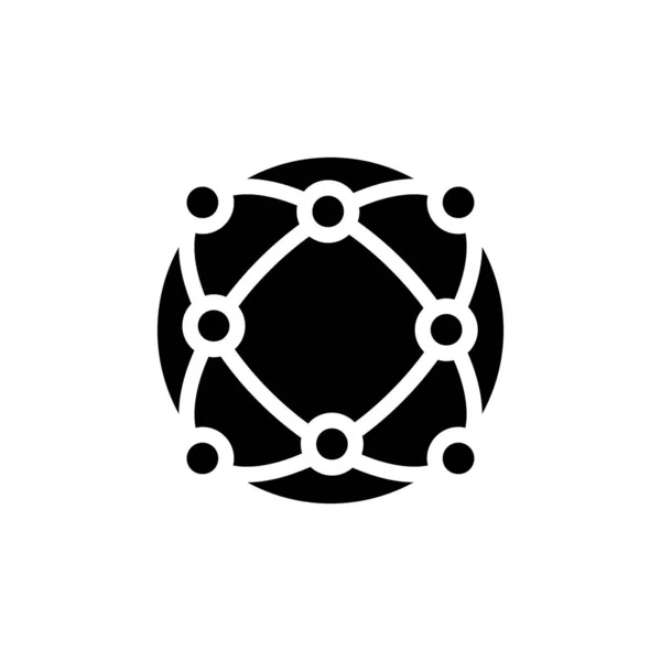 Глобальна Піктограма Інфраструктури Векторі Логотип — стоковий вектор