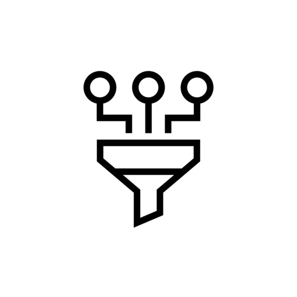 Data Mining Ikonen Vektor Logotyp — Stock vektor