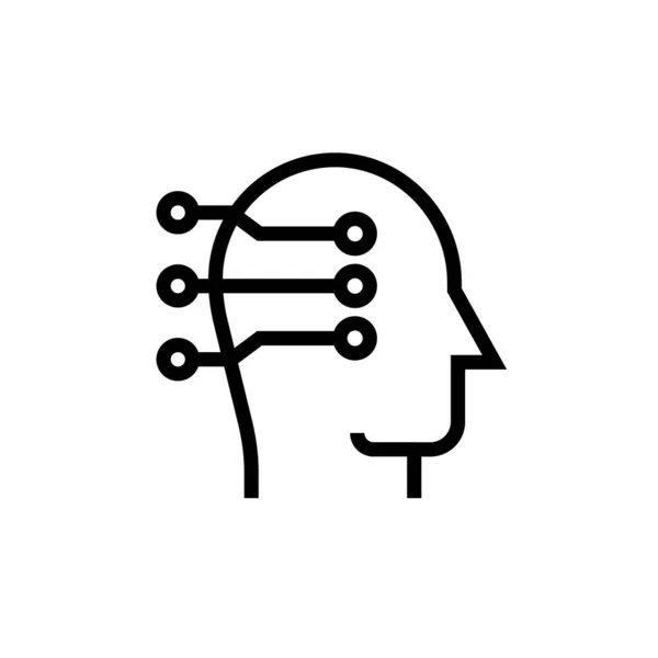 Εικονίδιο Μηχανικής Μάθησης Διάνυσμα Λογότυπο — Διανυσματικό Αρχείο