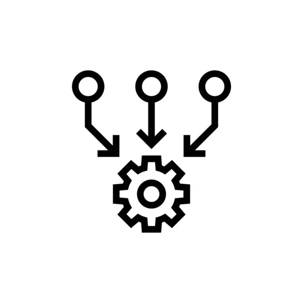 Icône Collecte Données Dans Vecteur Logotype — Image vectorielle