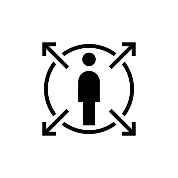 User Behavior Prediction Icon Vector Logotype — Stock Vector