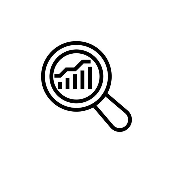 Εικονίδιο Στατιστικής Ανάλυσης Διάνυσμα Λογότυπο — Διανυσματικό Αρχείο