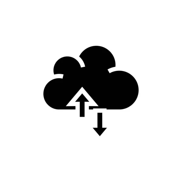 Cloud Storage Architecture Symbol Vektor Logotyp — Stockvektor