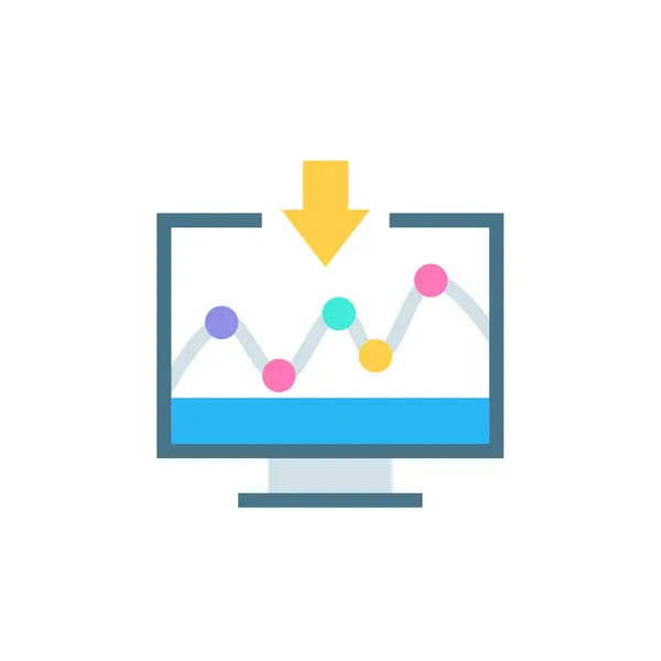 Icona Data Mining Nel Vettore Logotipo — Vettoriale Stock