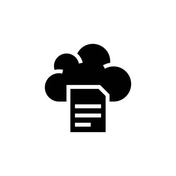 Icono Cloud Reporting Vector Logotipo — Vector de stock