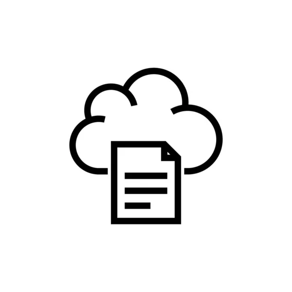 Значок Cloud Reporting Векторе Логотип — стоковый вектор