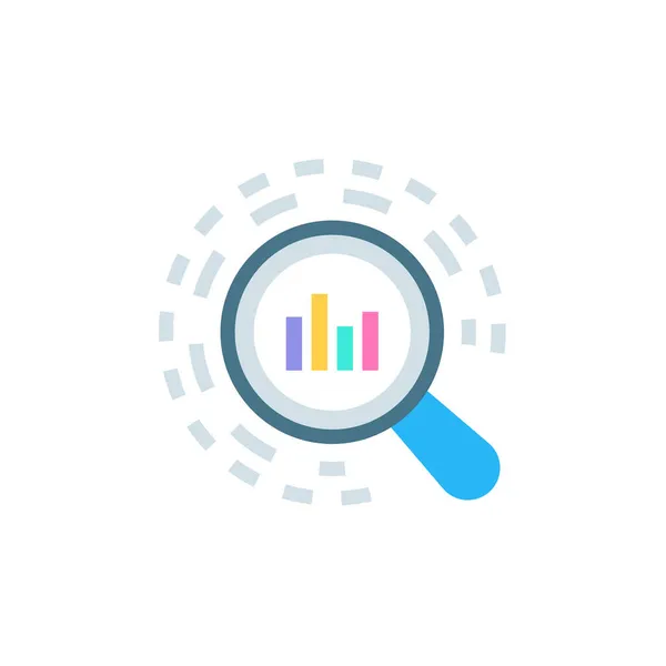 Data Insight Icon Vector Logotype — Stock Vector