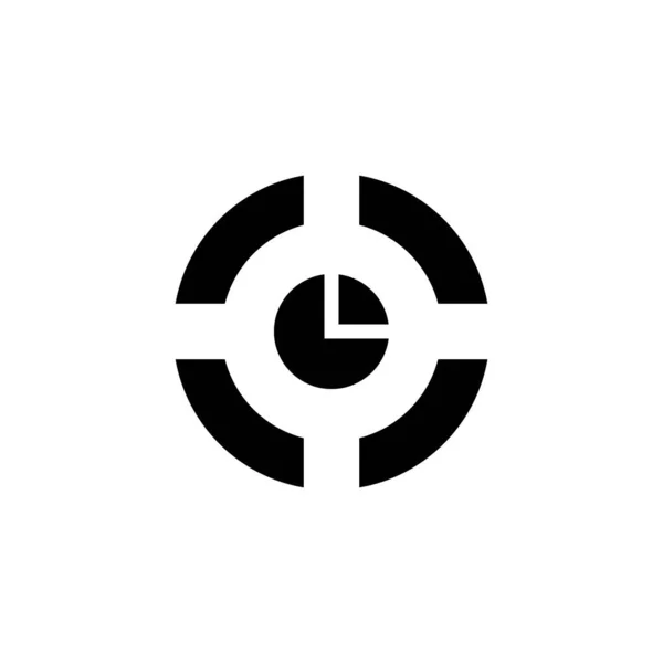 Predictive Analytics Icon Vector Logotype — Stock Vector