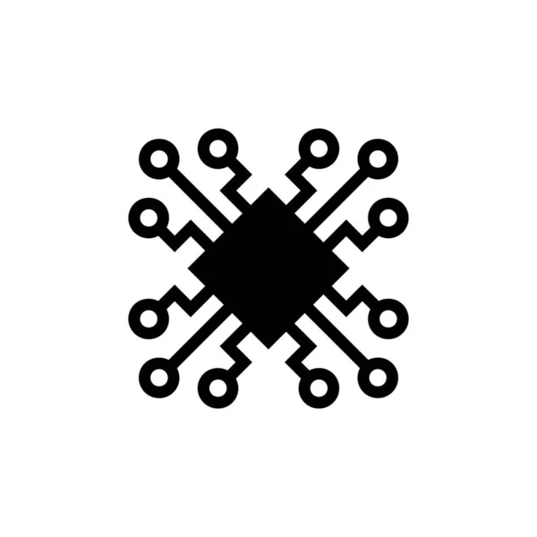 Digitales Symbol Vektor Logotyp — Stockvektor