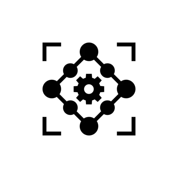 Значок Автоматические Решения Векторе Логотип — стоковый вектор