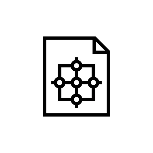 Unstructured Data Icoon Vector Logotype — Stockvector