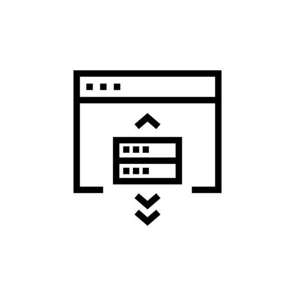 Hosting Symbol Vektor Logotyp — Stockvektor