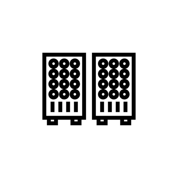 Datenspeicher Symbol Vektor Logotyp — Stockvektor