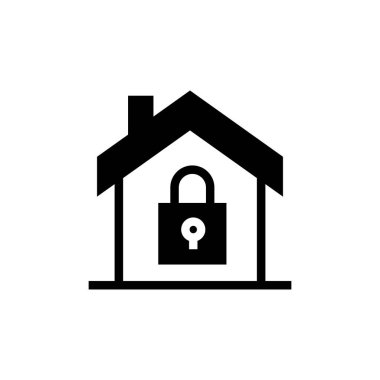 Ev Koruma ikonu vektör olarak. Logotype