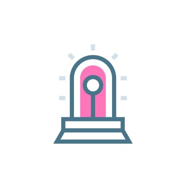 Vektör simgesini uyar. Logotype