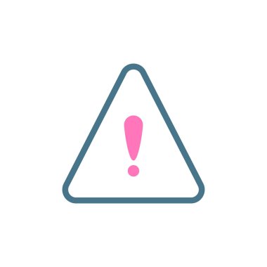 Vektör olarak CAUTION simgesi. Logotype