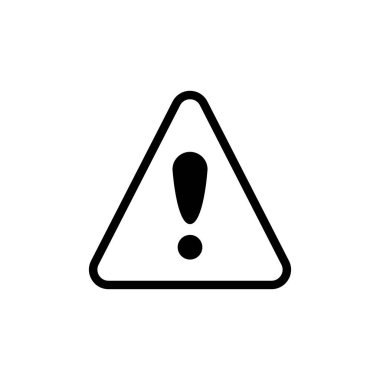 Vektör olarak CAUTION simgesi. Logotype
