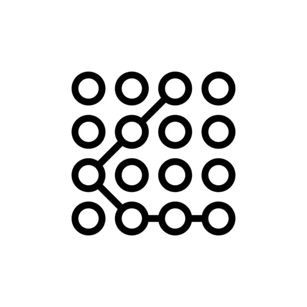 Mustersymbol Vektor Logotyp — Stockvektor