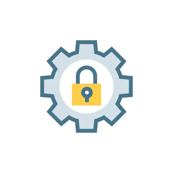 Privacy Settings Icoon Vector Logotype — Stockvector