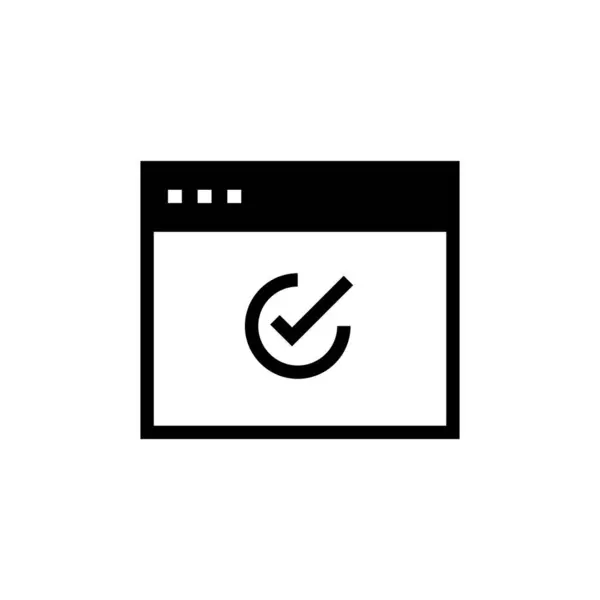 Sécuriser Icône Page Web Dans Vecteur Logotype — Image vectorielle