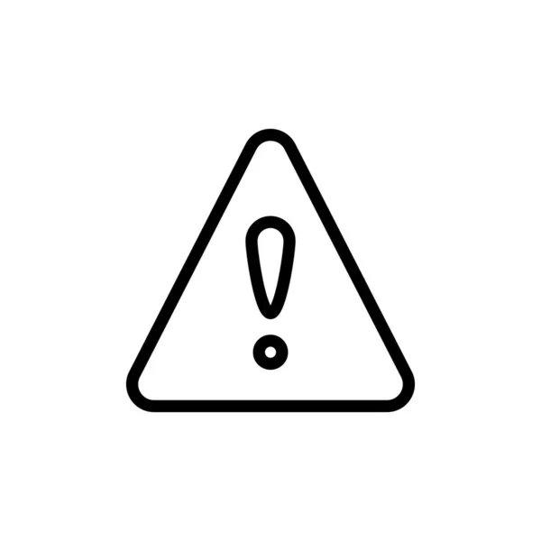 Caution Icon Vector Logotype — Stock Vector