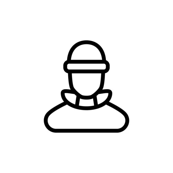 Icona Penale Nel Vettore Logotipo — Vettoriale Stock