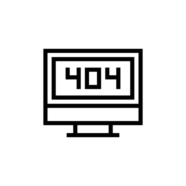 Icône Code Erreur Dans Vecteur Logotype — Image vectorielle
