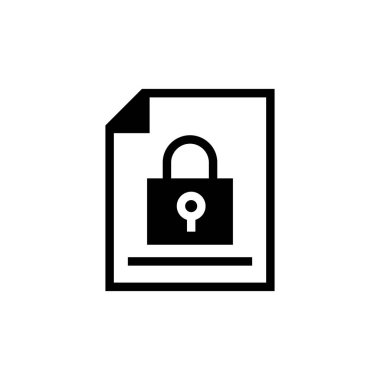 Vektör olarak Güvenlik Doktrini simgesi. Logotype