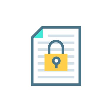 Vektör olarak Güvenlik Doktrini simgesi. Logotype