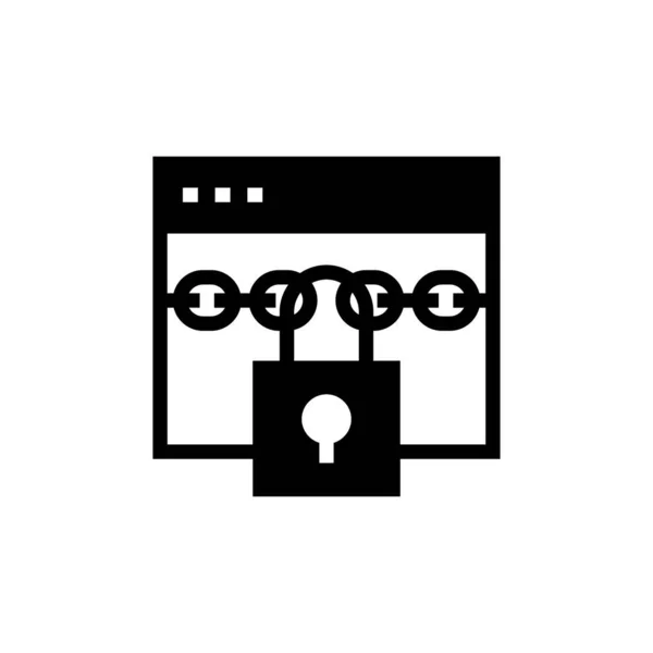 Cyberlock Icoon Vector Logotype — Stockvector