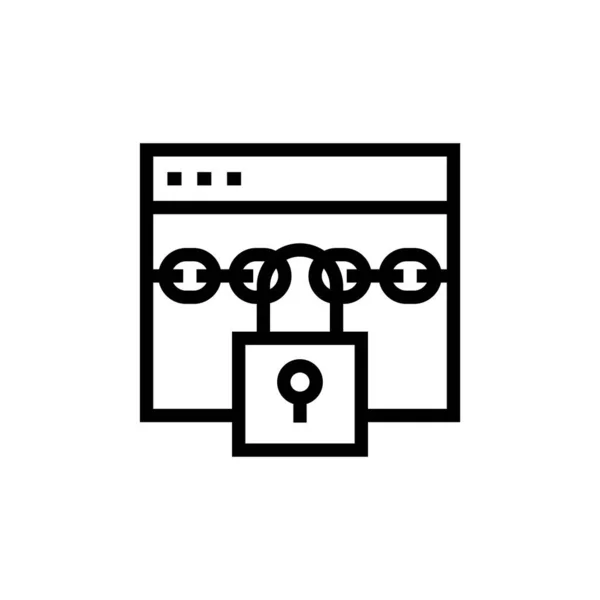 Ikon Cyberlock Dalam Vektor Logotype - Stok Vektor